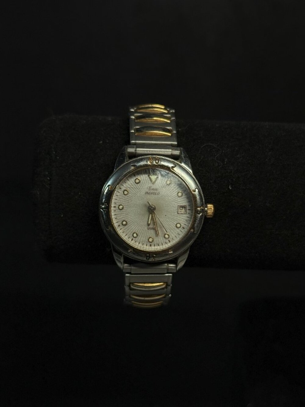 Timex Indiglo Quartz Watch Two Tone Date Water Resistant Philippines CR1216